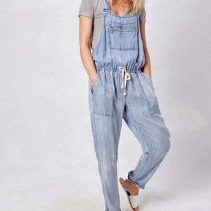 Love stitch bib overalls